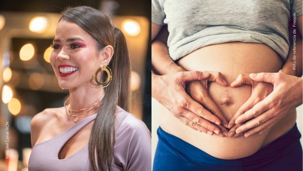 Laura De León sorprendió al presumir enorme pancita de embarazada | VIDEO
