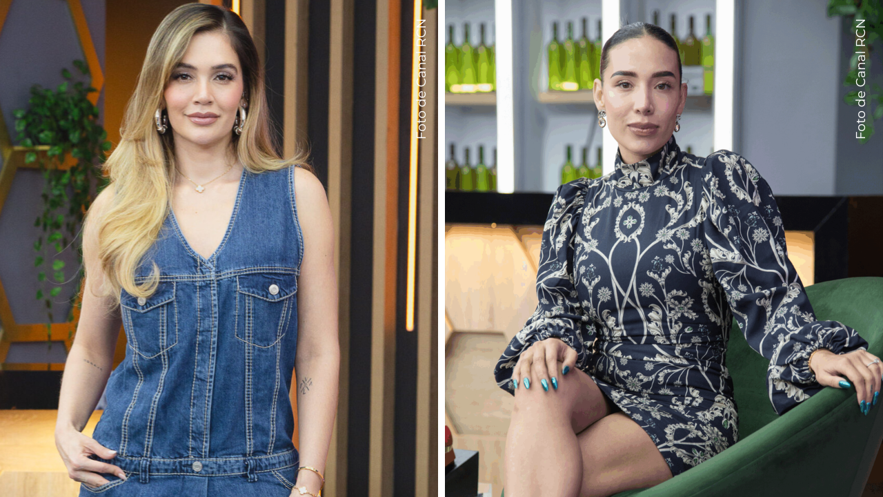 Luisa Fernanda W y Lina Tejeiro en en el after de La casa de los famosos Colombia.