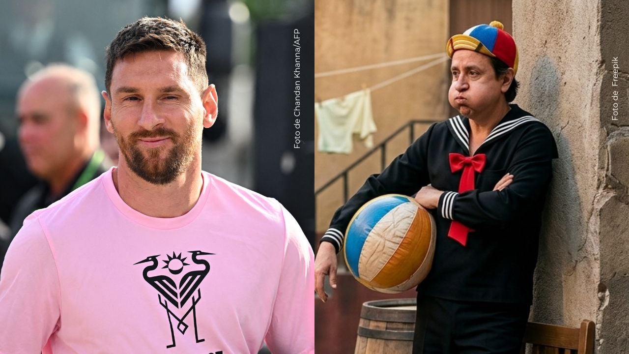 Lionel Messi y Quico se encuentran.