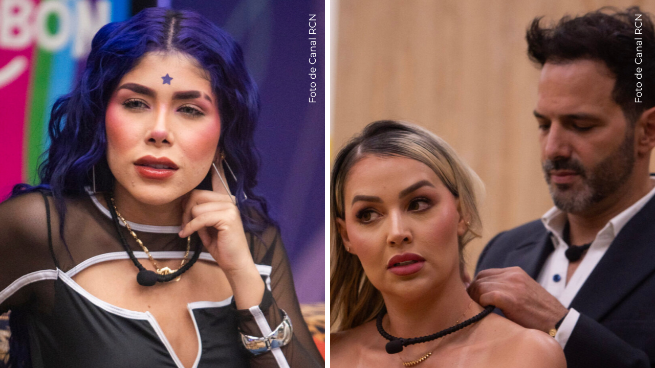 Alexa Torrex, Yuli Ruiz y Alejandro Estrada en La casa de los famosos Colombia.