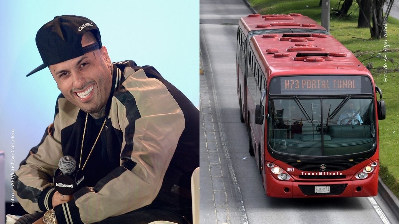 Nicky Jam fue captado en TransMilenio recorriendo Bogotá