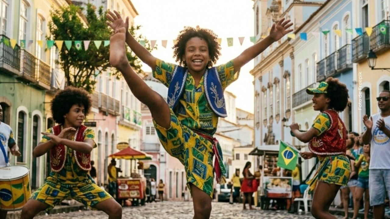 Niño brasileño hizo coreografía perfecta en función de circo.