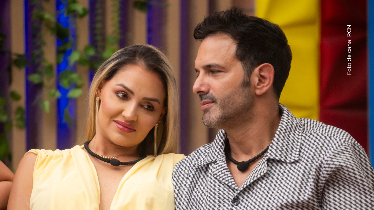 Yuli Ruiz y Alejandro Estrada en La casa de los famosos Colombia.