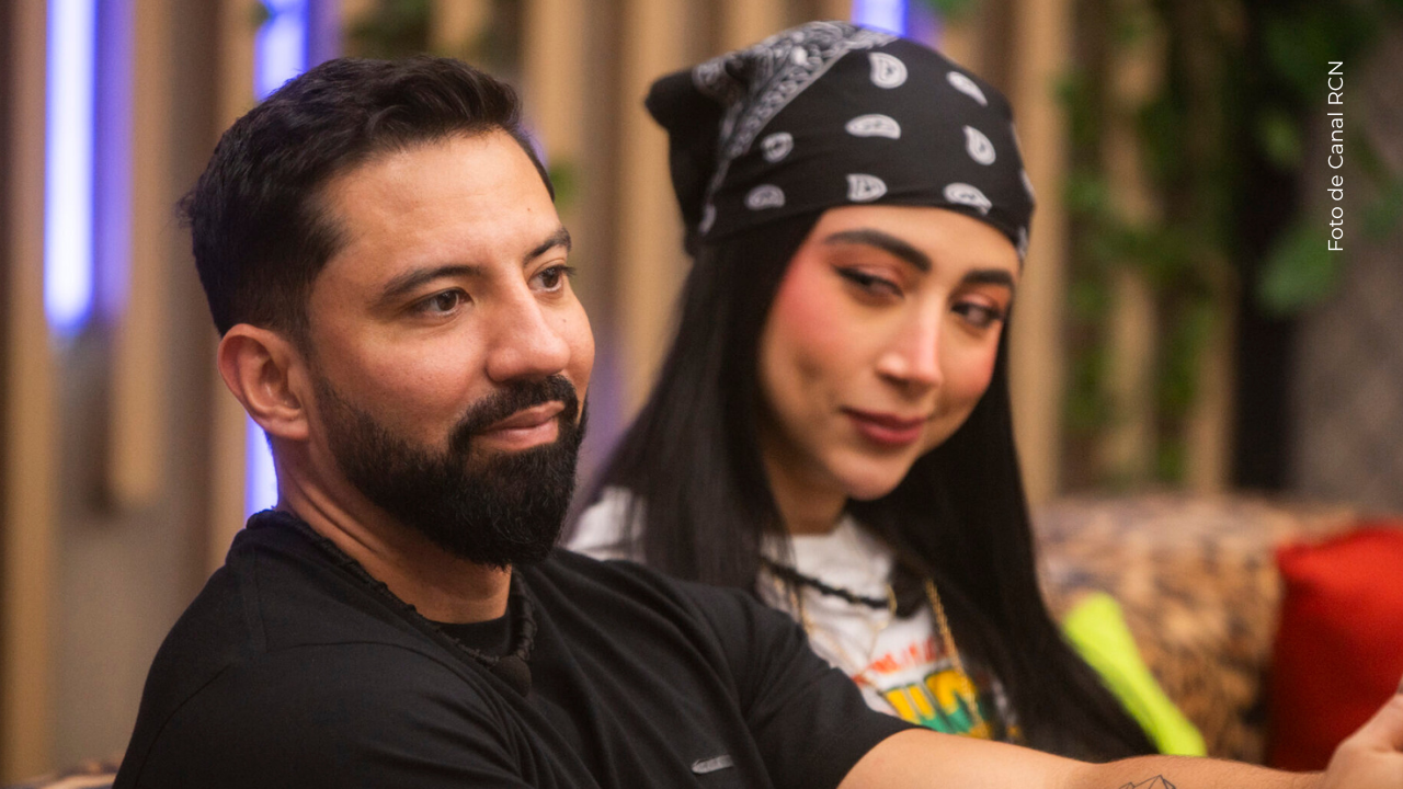 Beba y Andrés Gómez en La casa de los famosos Colombia.