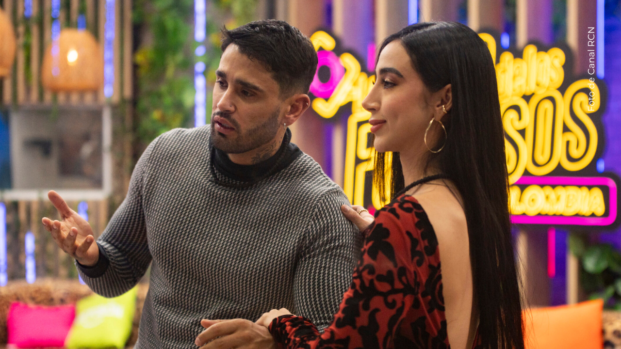 Tebi y Beba en La casa de los famosos Colombia.