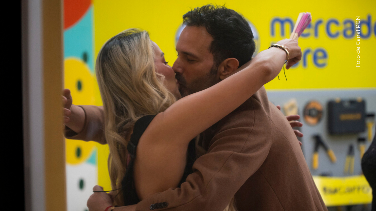Yuli Ruiz y Alejandro Estrada en La casa de los famosos Colombia.