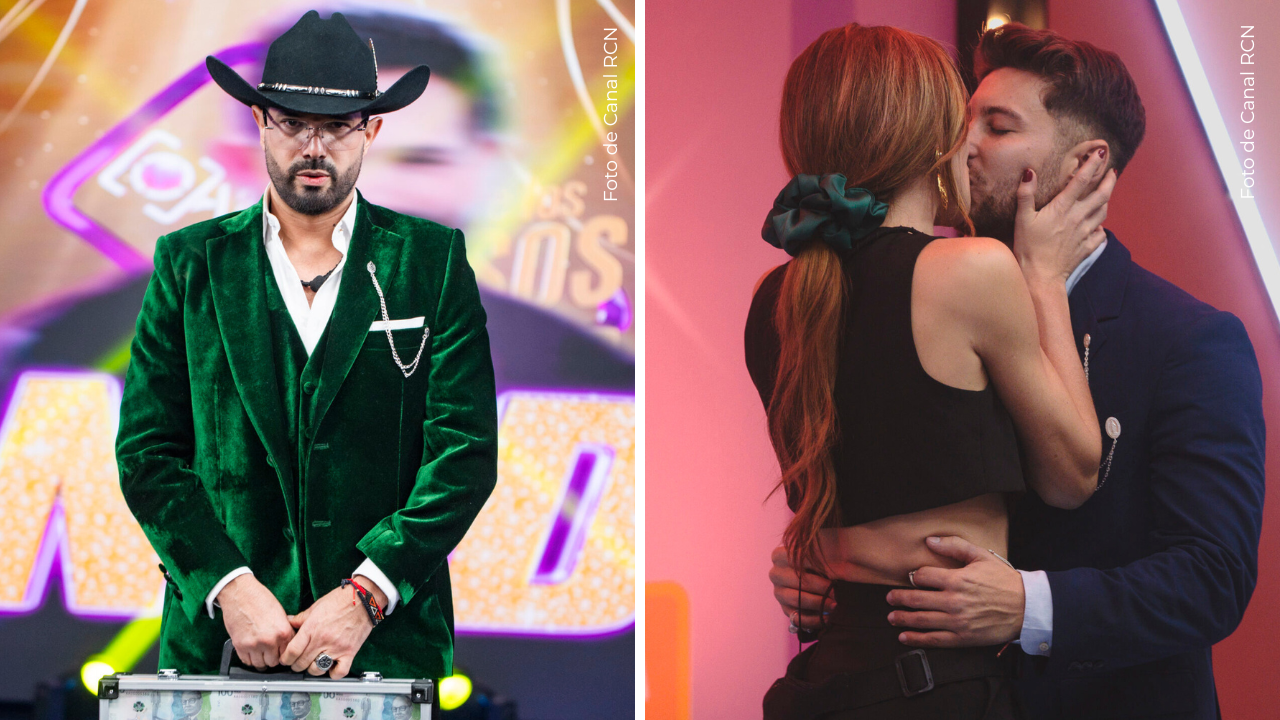 Alejandro Estrada y Nataly Umaña en La casa de los famosos Colombia.