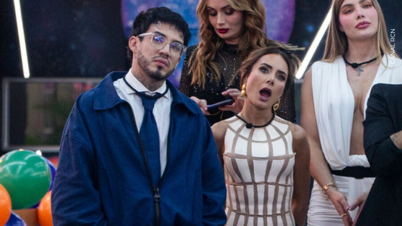 Valentino y Johanna Fadul en La casa de los famosos Colombia