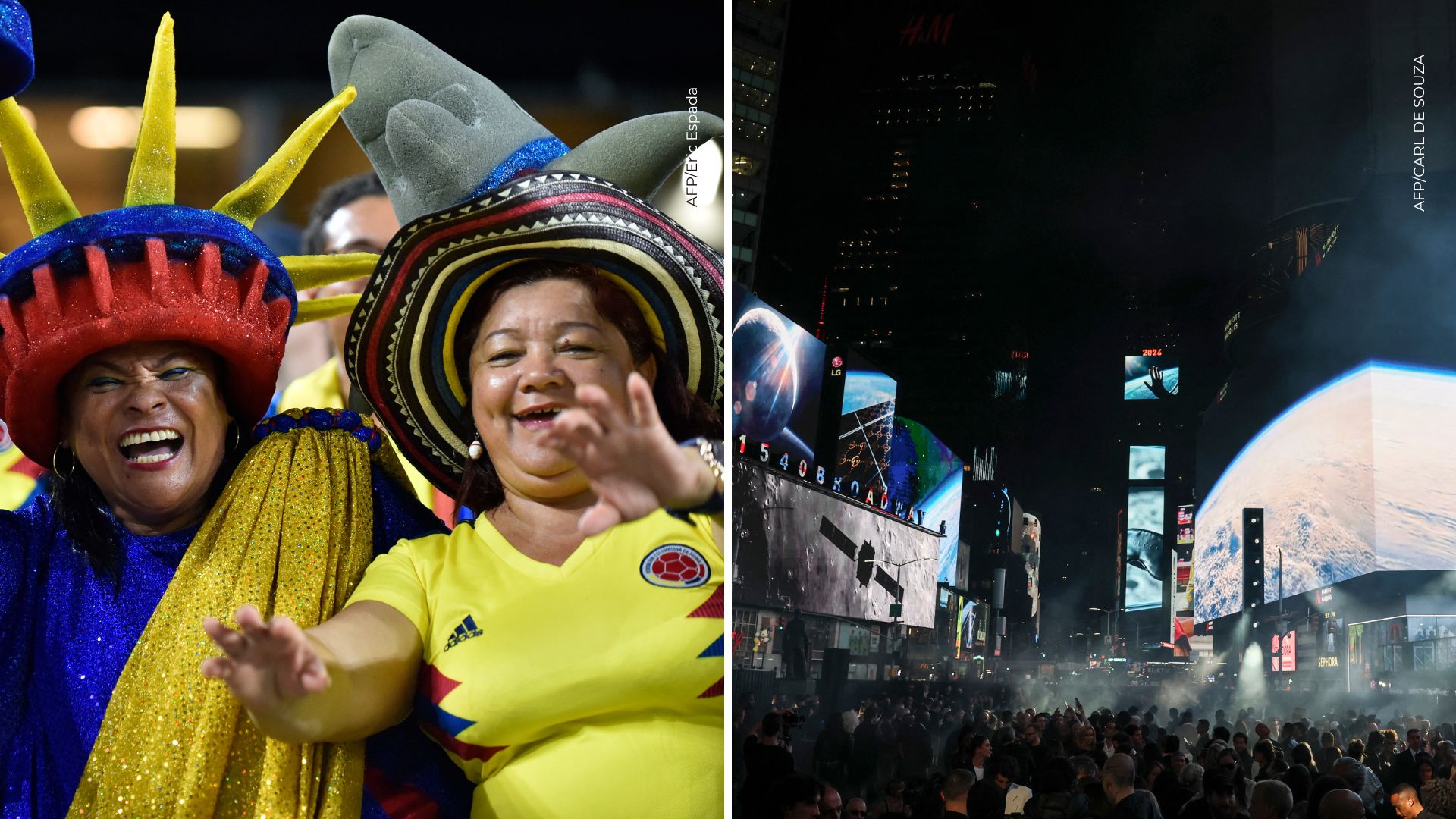 Colombianos en el Times Square