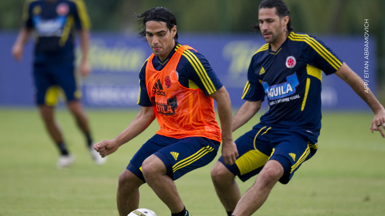 Falcao no pudo contener la emoción y así celebró el triunfo de Colombia