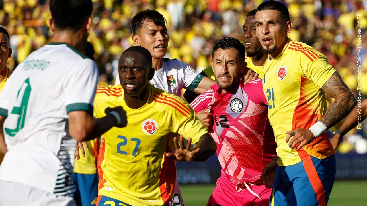 La Selección Colombia en un partido amistoso en 2024