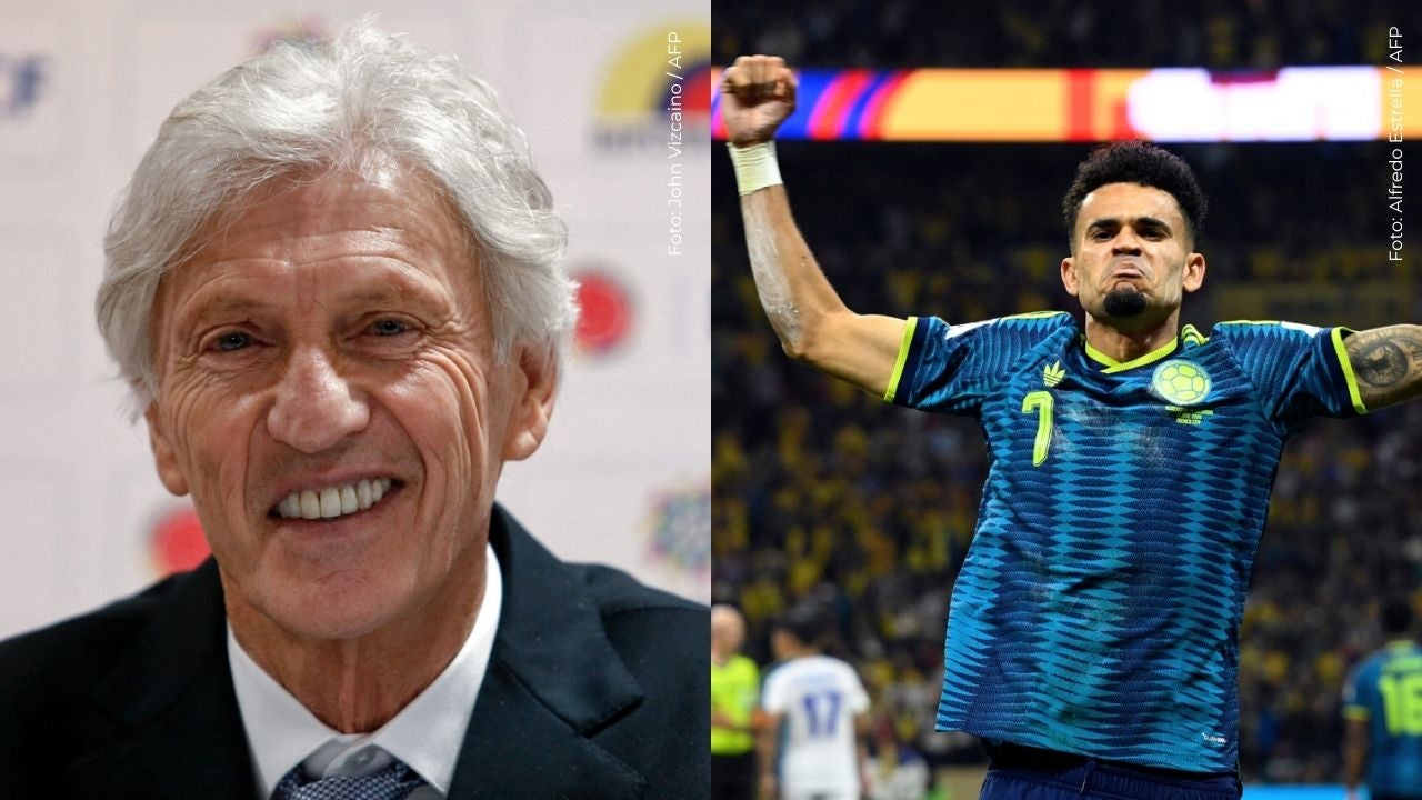 Pékerman abrazó a los jugadores de Colombia tras el triunfo en el Mundial 2026.