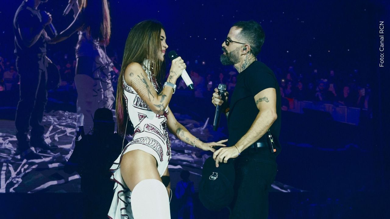 Greeicy Rendón y Mike Bahía en el Megaland 2025
