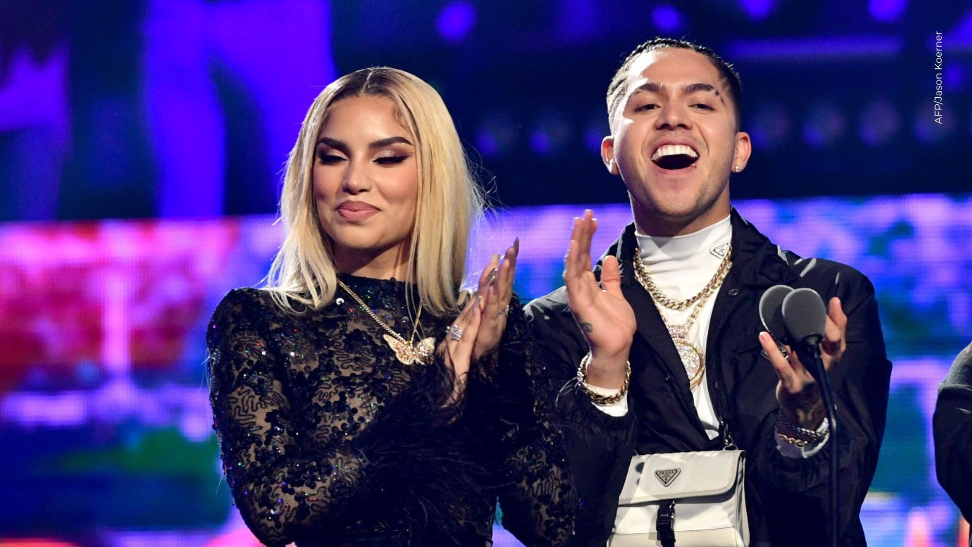 Juan de Dios Pantoja y Kimberly Loaiza
