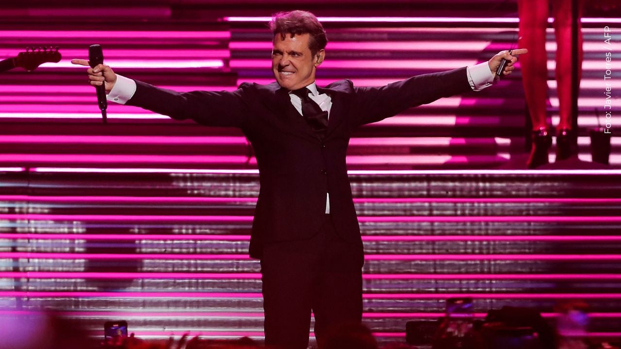 El cantante mexicano Luis Miguel en el Movistar Arena de Chile