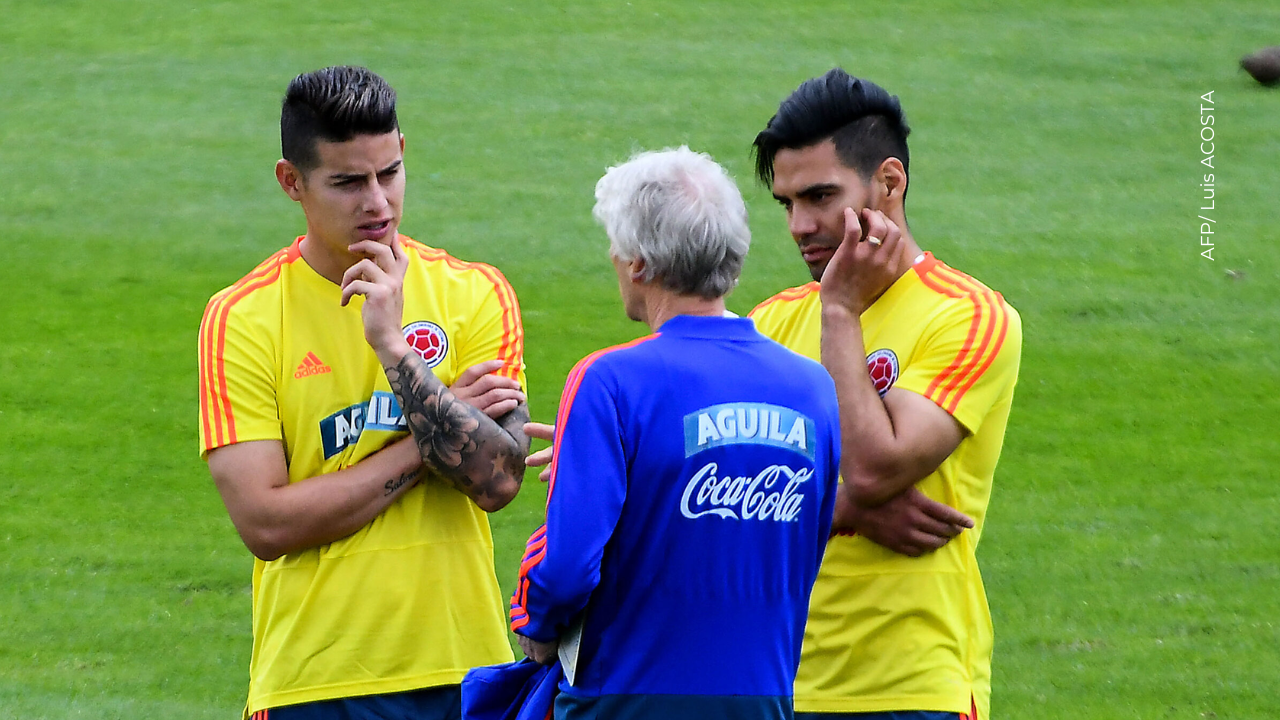 Las imágenes del reencuentro entre Falcao y Pékerman