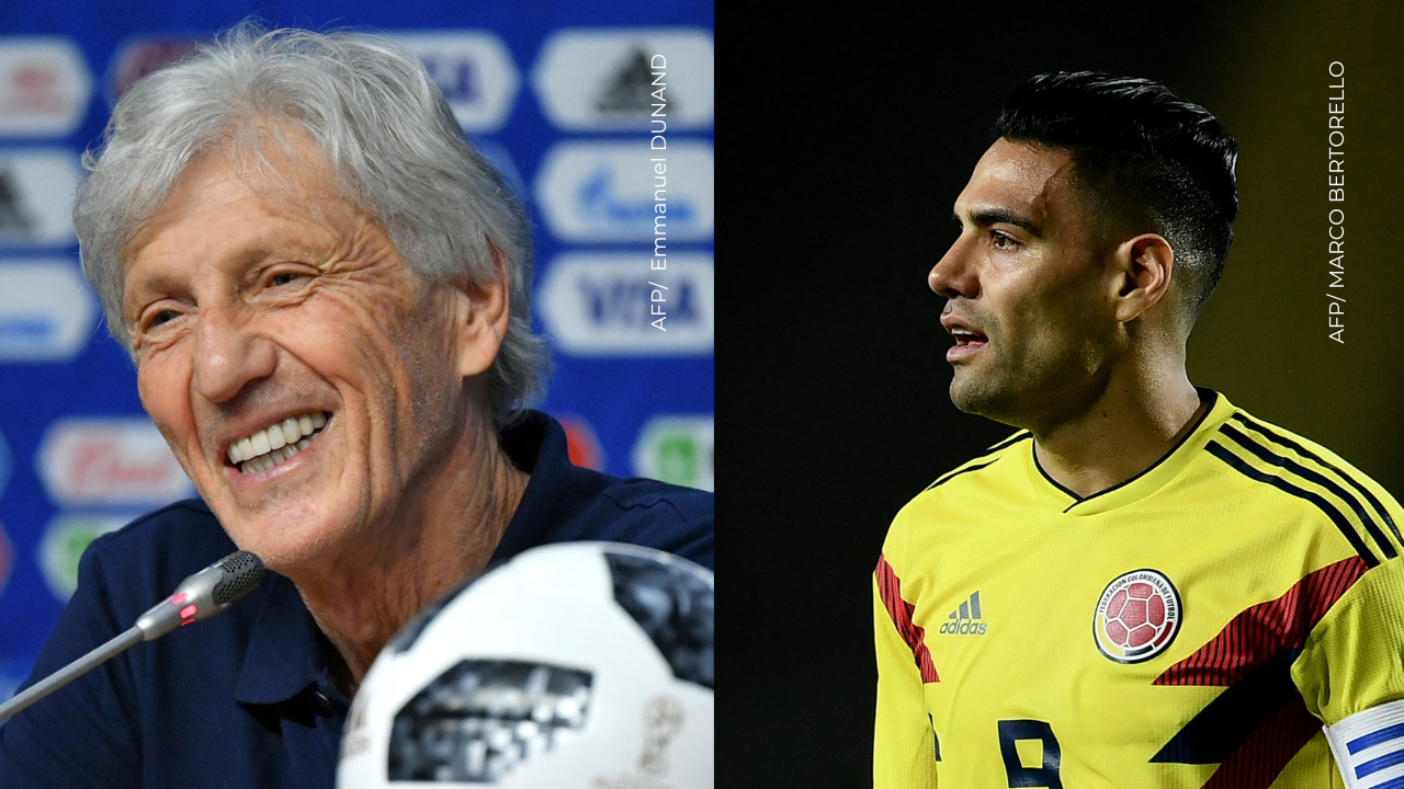 Reencuentro histórico: Falcao y Pékerman volvieron a verse tras el debut de Colombia