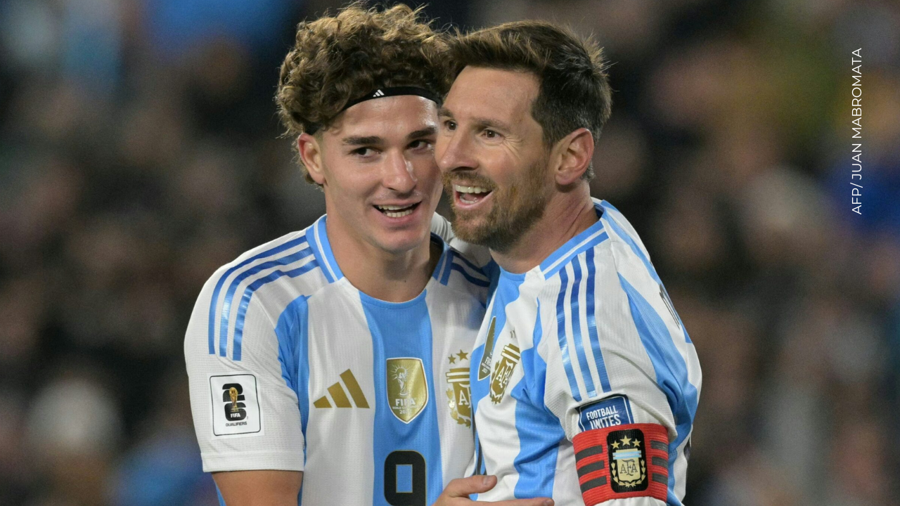Las cámaras captaron a los hijos de Messi discutiendo durante el partido de Argentina