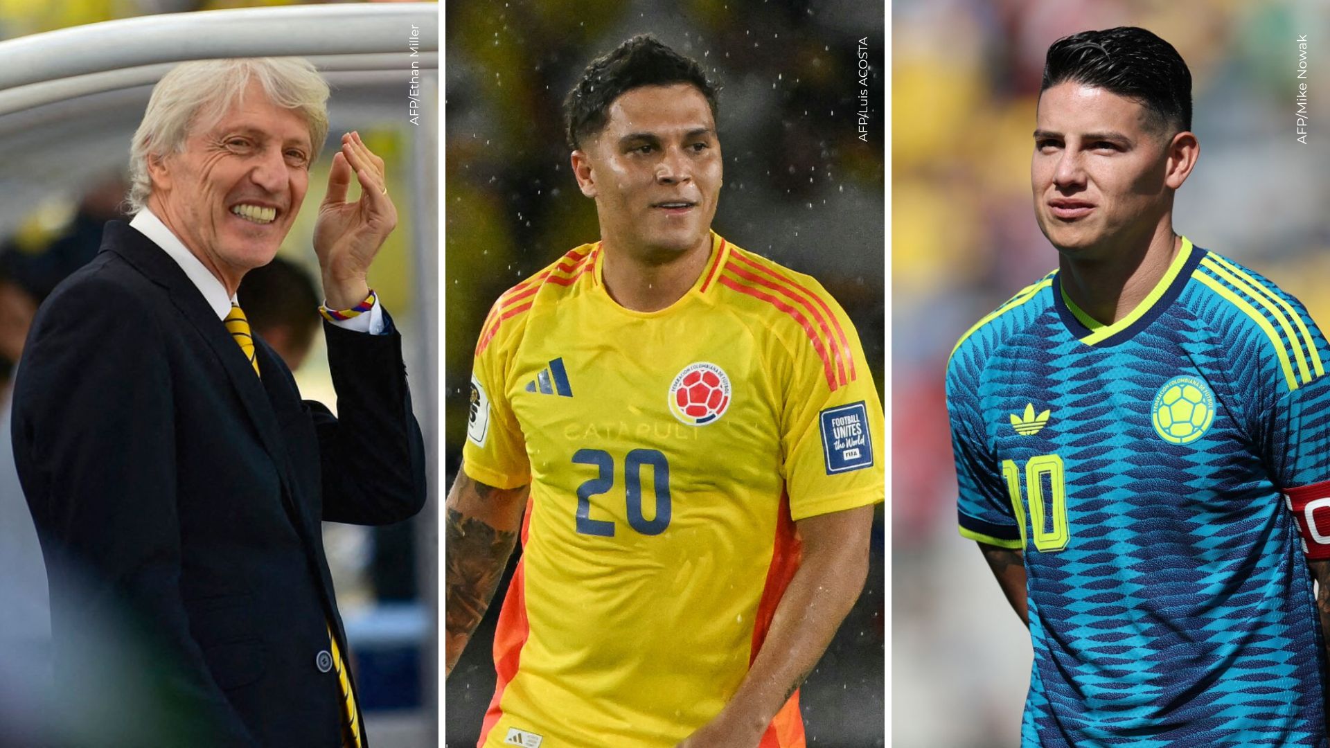 Reencuentro de James y Quintero con Pékerman