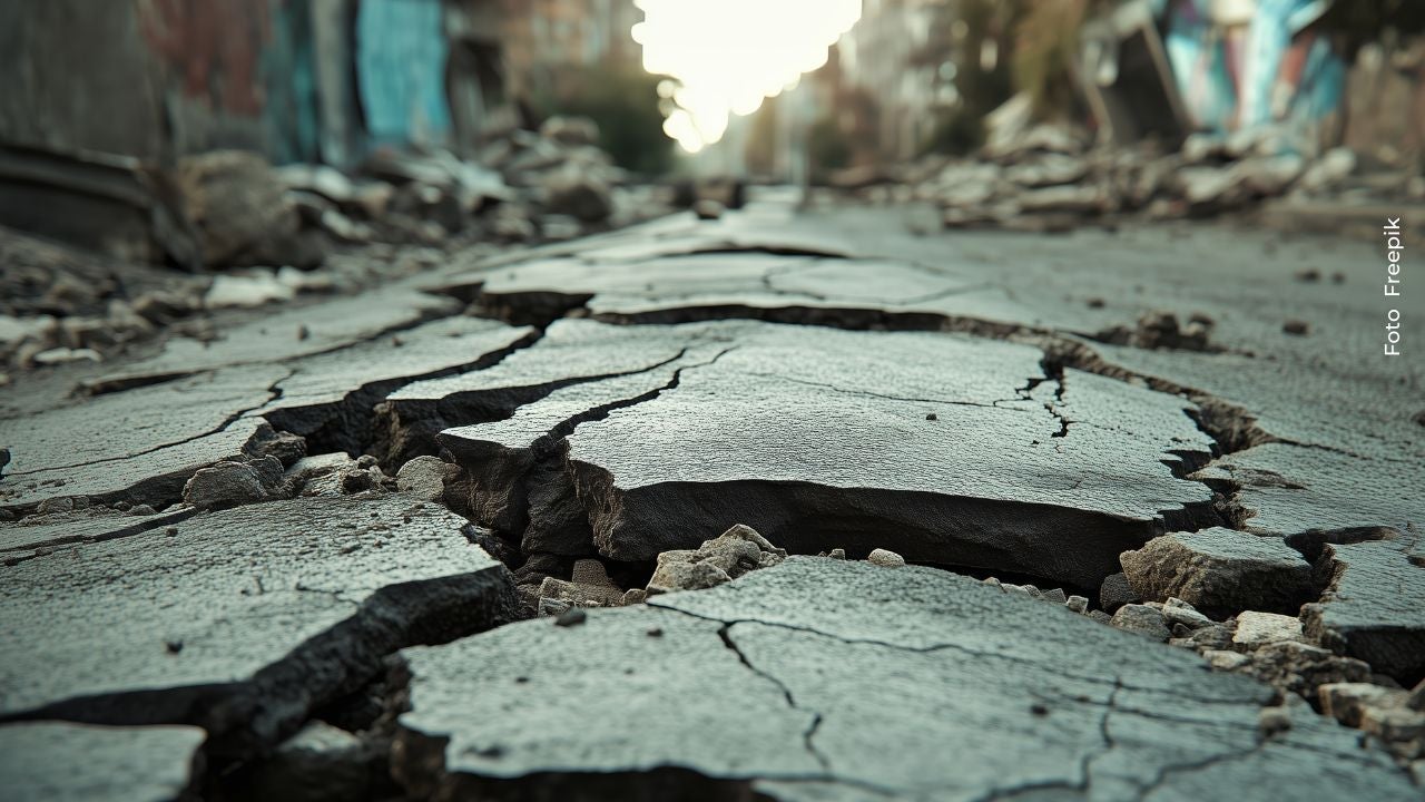 Grietas por terremoto