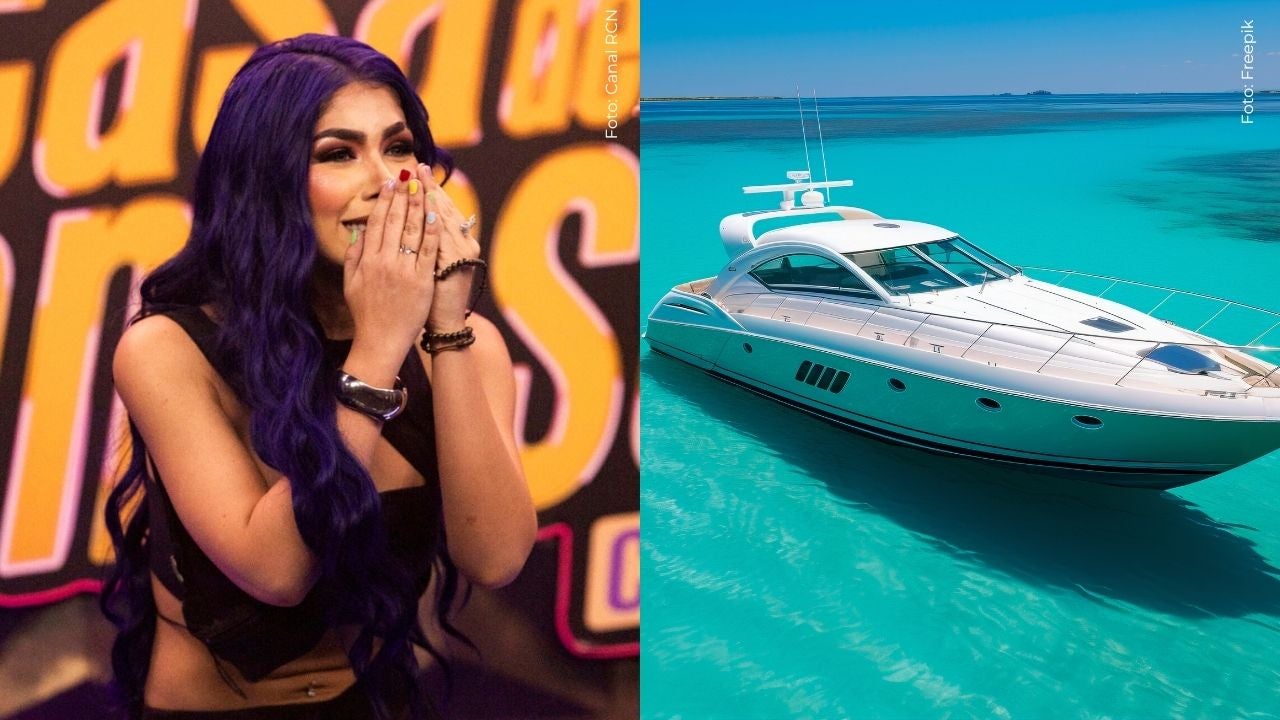 Así vivió Alexa Torrex el paseo en yate que organizó Valentino Lázaro en Cartagena.