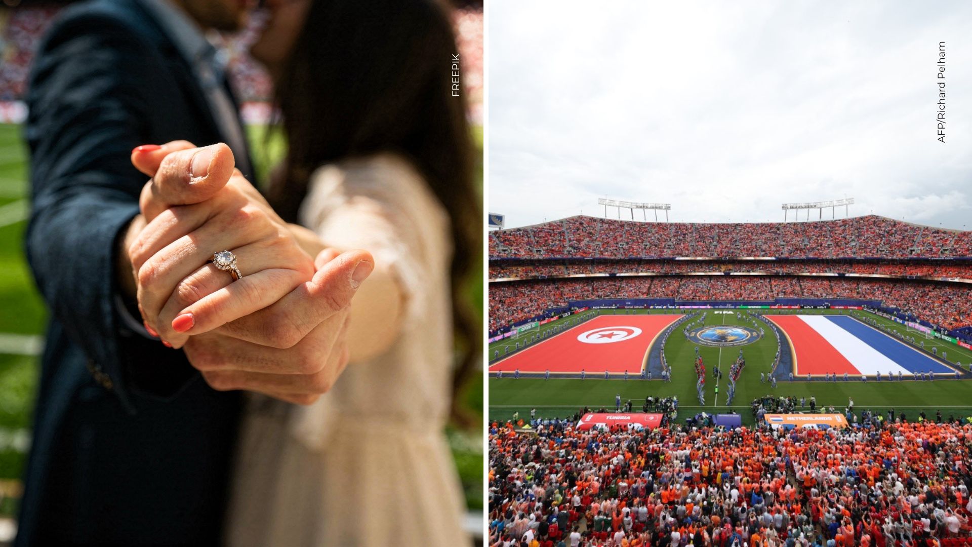 Propuesta de matrimonio en el Mundial