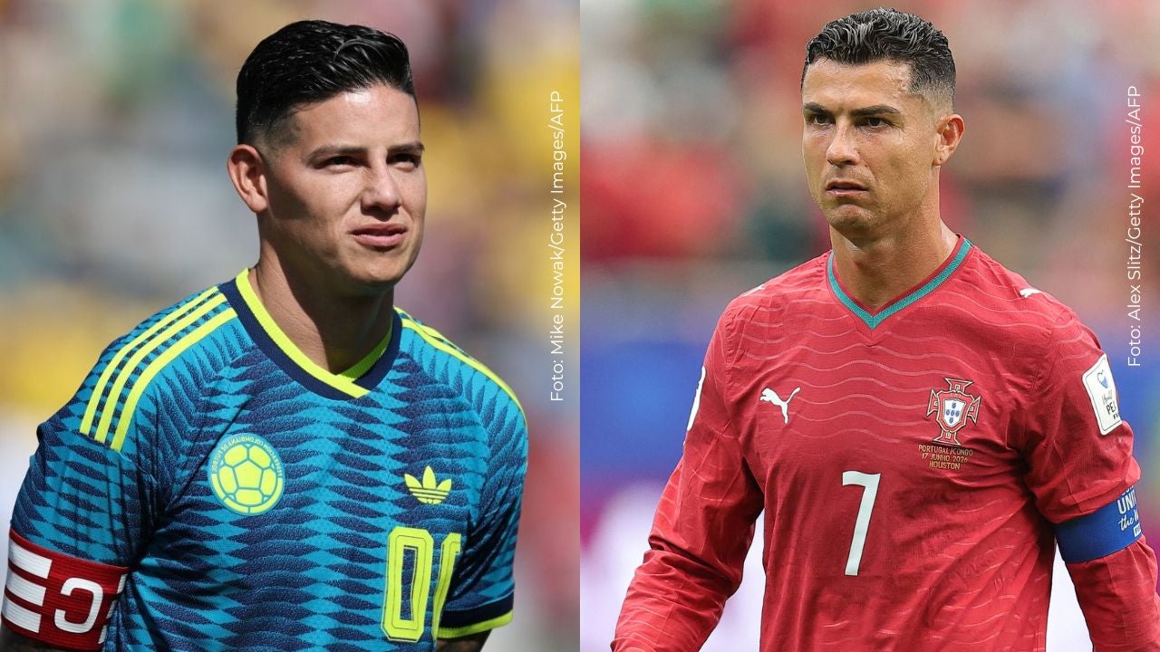 James Rodríguez y Cristiano Ronaldo