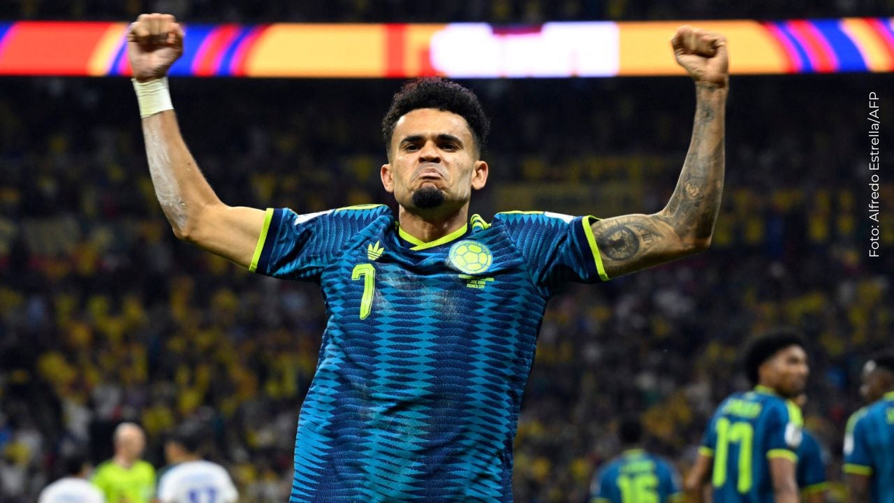 Luis Díaz celebra un gol en el Mundial 2026