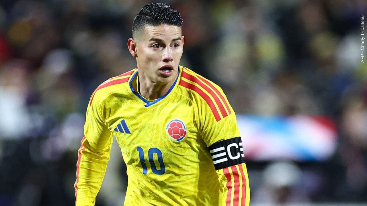 James Rodríguez, figura de la Selección Colombia en el Mundial 2026.