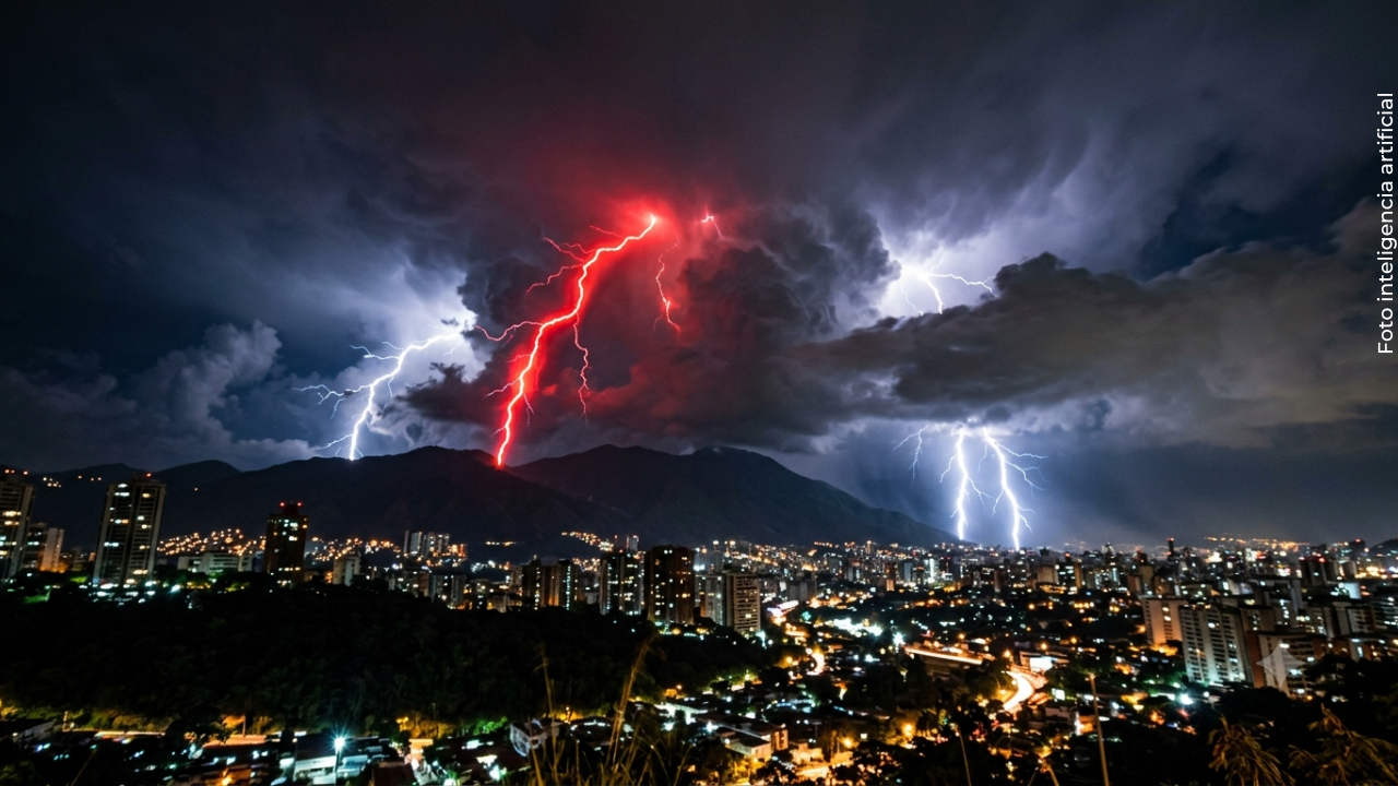 Extrañas luces rojas aparecieron en el cielo de Venezuela