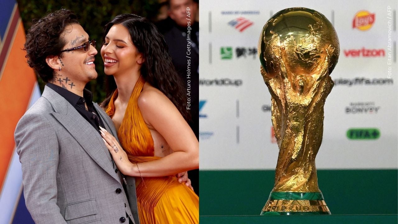 Nodal y Ángela Aguilar aparecieron en pleno partido de México en el Mundial 2026.