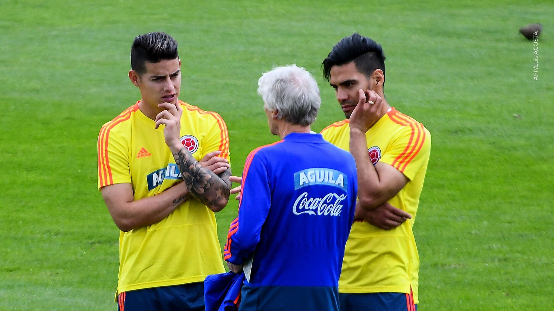 Pékerman dirigiendo la Selección Colombia