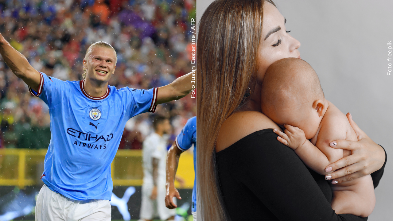 Pocos sabían este detalle sobre Erling Haaland: ya es papá