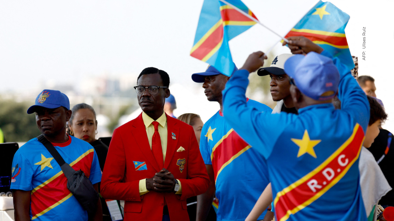Hombre estatua de RD Congo reaccionó tras el gol que le hicieron a Inglaterra: ¿qué dijo?