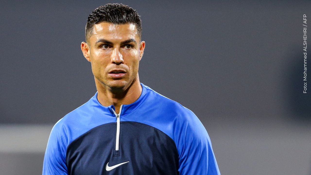 Cristiano Ronaldo previo a un partido para la Liga Profesional Saudí