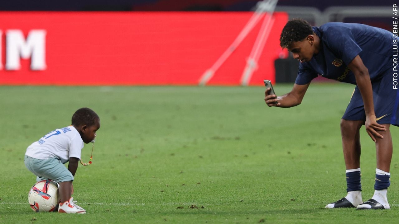 Lamine y su hermano