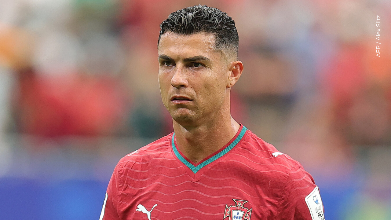 Cristiano Ronaldo en el terreno de juego en el Mundial.