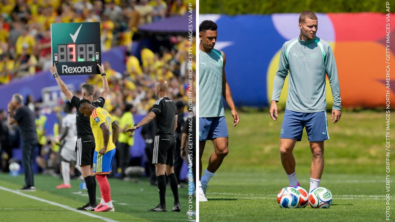 Selección Colombia y selección de Suiza.