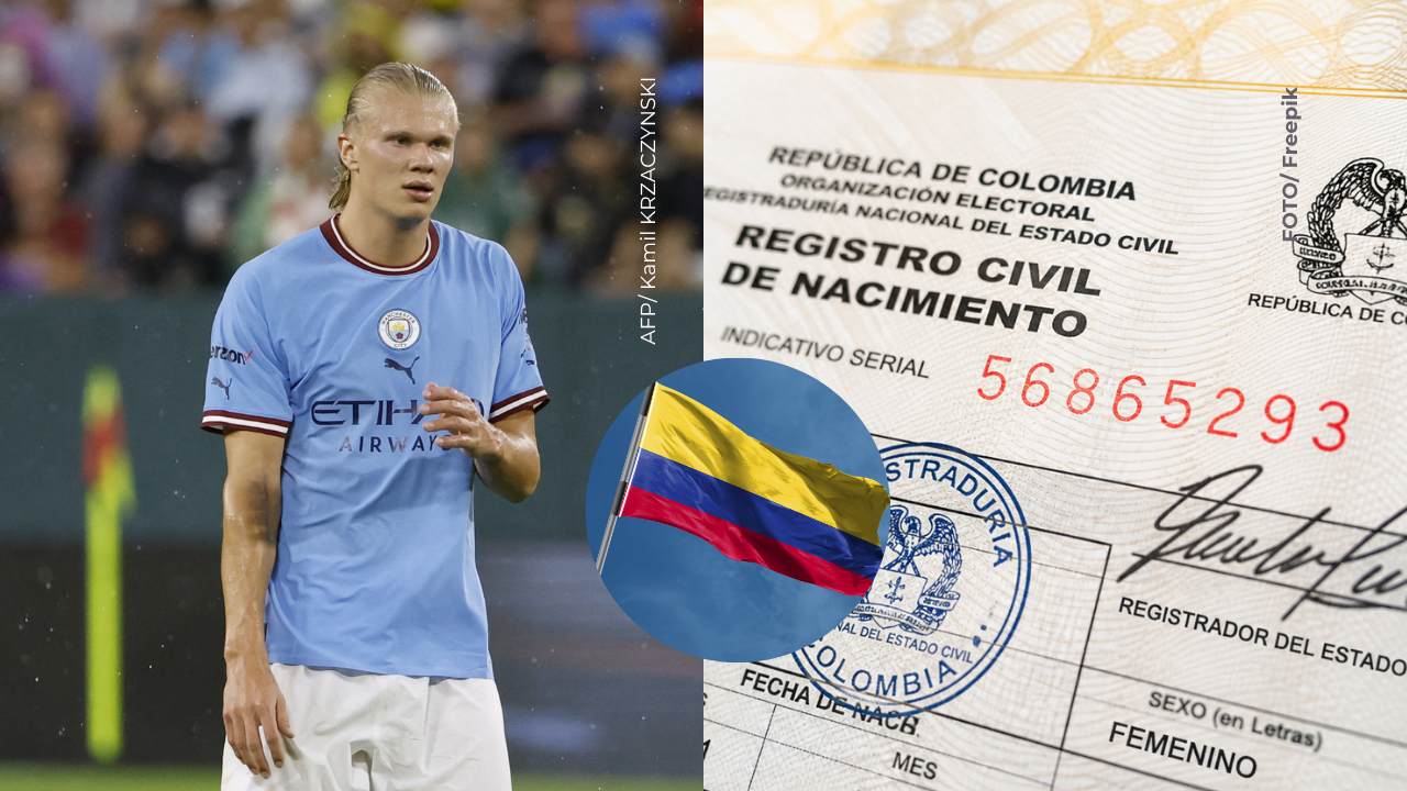 Conmoción por un niño colombiano que lleva el nombre de Erling Haaland