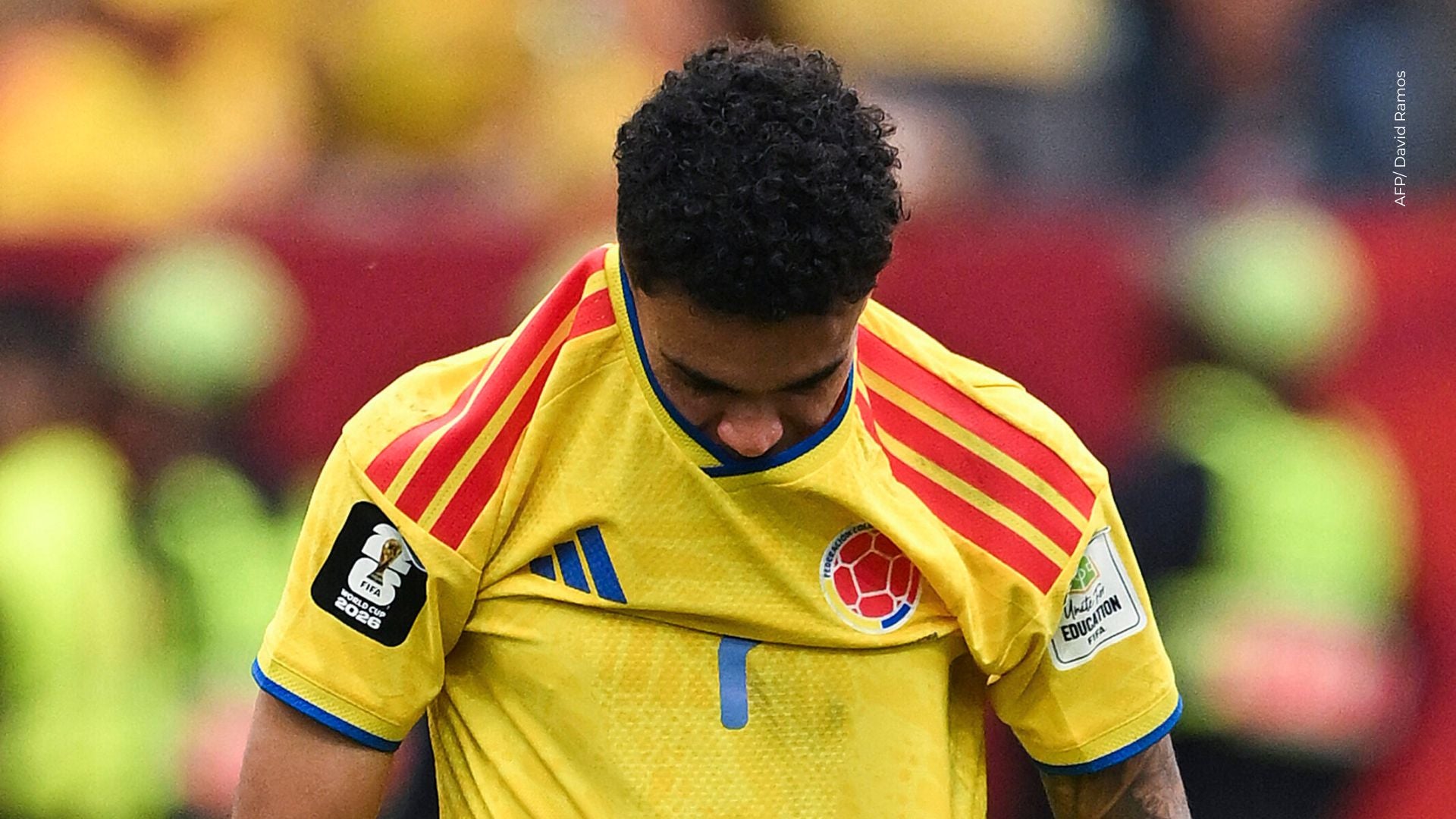 Reacción de Luis Díaz de la eliminación del Mundial