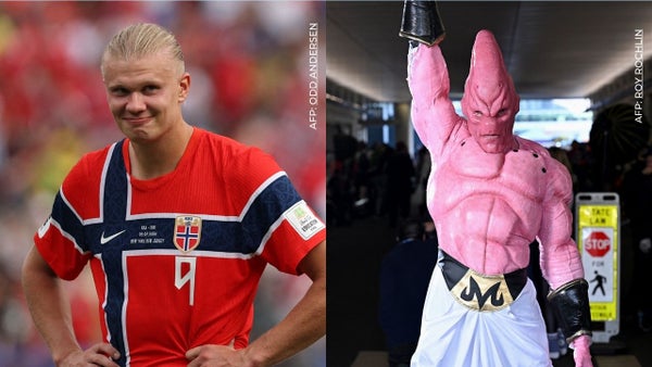 Erling Haaland reaccionó tras ser comparado con Majin Buu, personaje de Dragon Ball