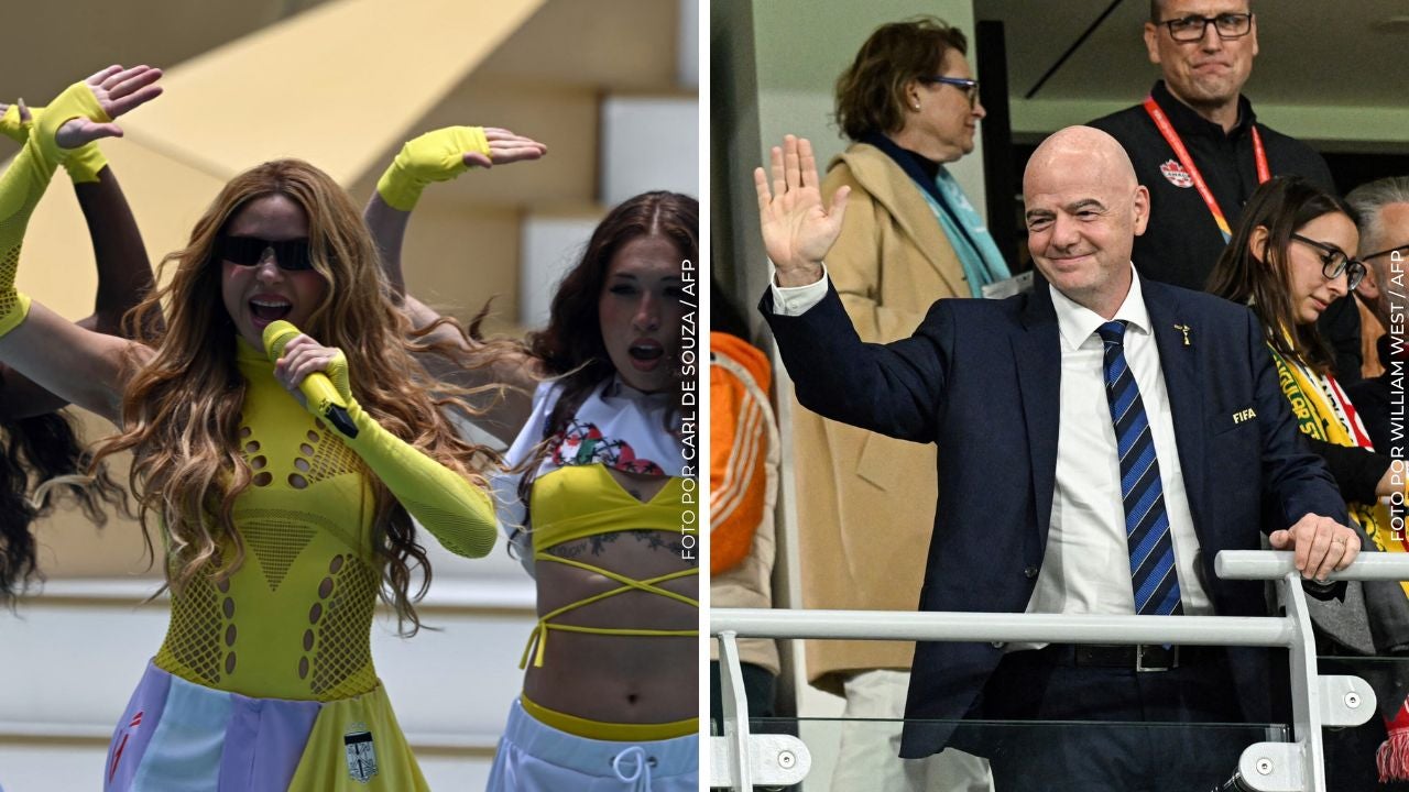 Shakira y Gianni-Infantino
