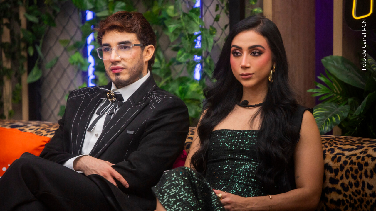 Valentino Lázaro y Beba en La casa de los famosos Colombia.