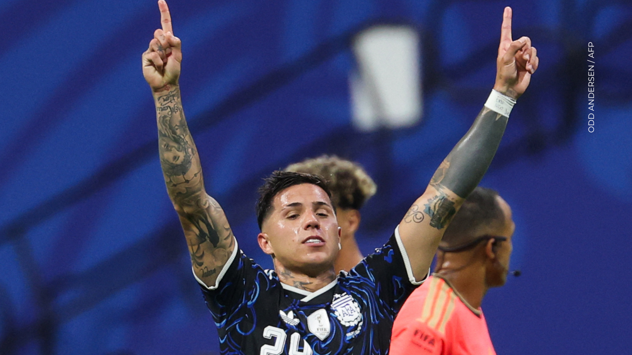 ¿Quién es Enzo Fernández, el jugador que marcó el empate de Argentina?