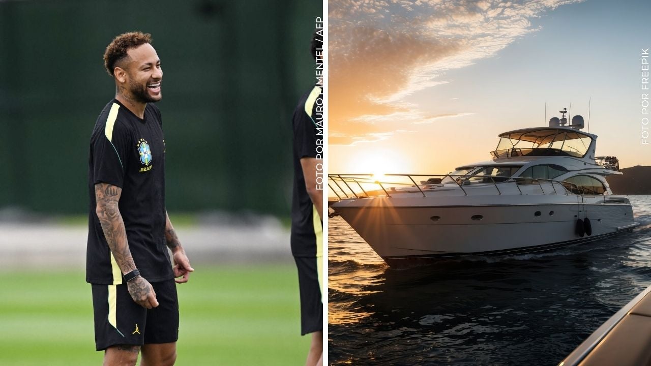 Neymar y un yate