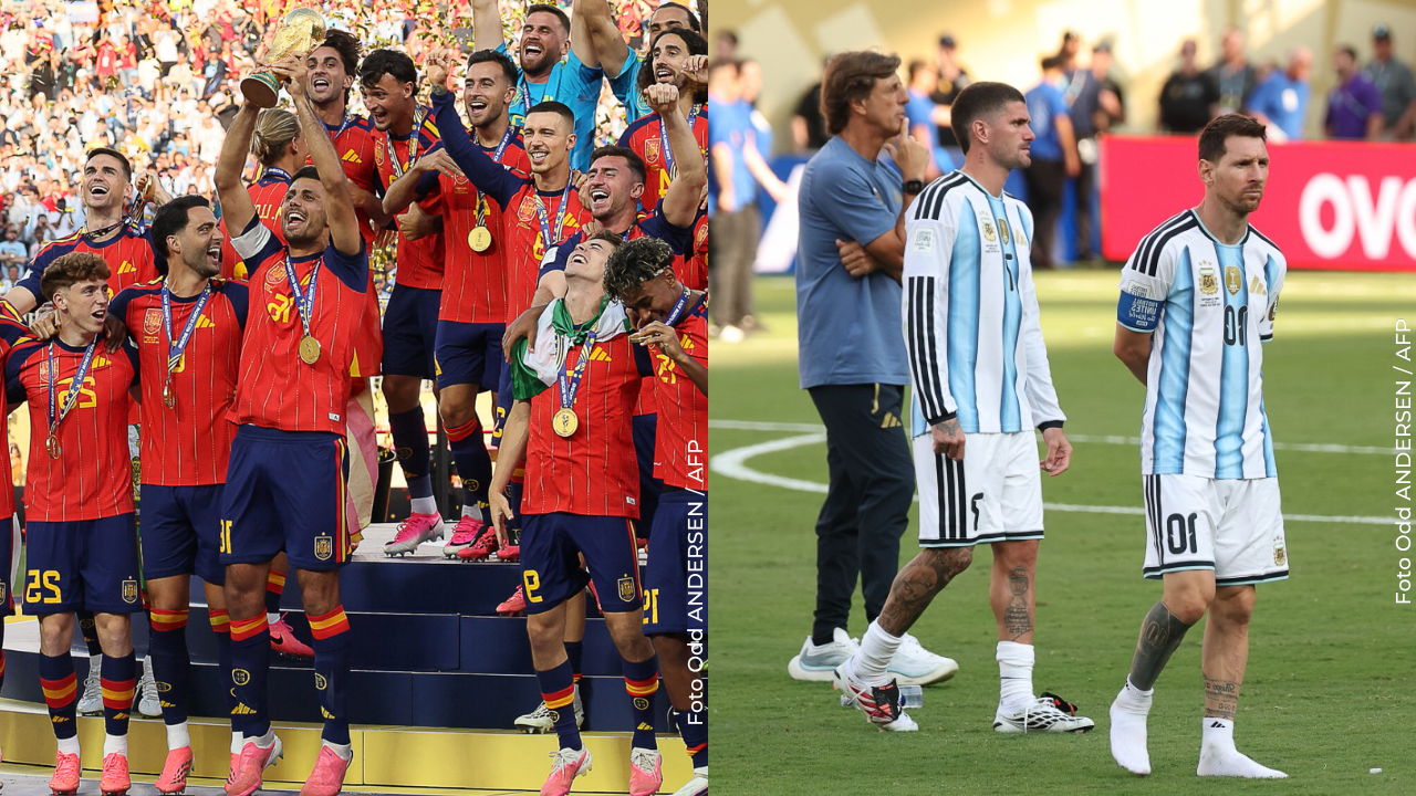 Sale a la luz el insólito gesto de la Selección Argentina durante la celebración de España