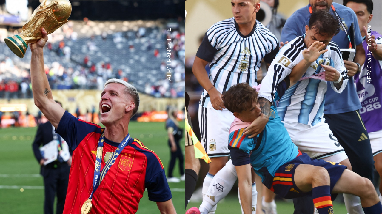 Dani Olmo reaccionó tras incidente con el técnico argentino y a la actitud de los rivales