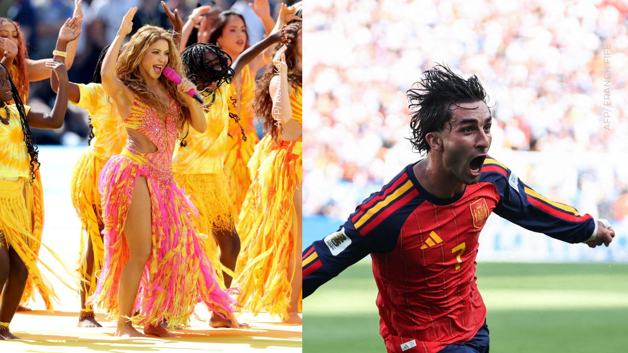 Captaron la inesperada reacción de Shakira al gol de España en la final