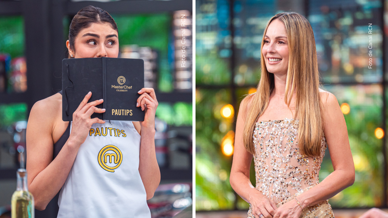 Claudia Bahamón y Pautips en MasterChef Celebrity.