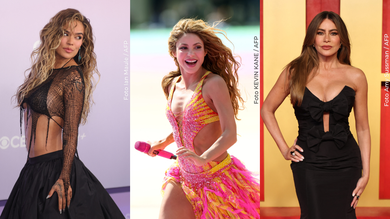 Karol G, sofía vergara y Shakira paseo de la fama